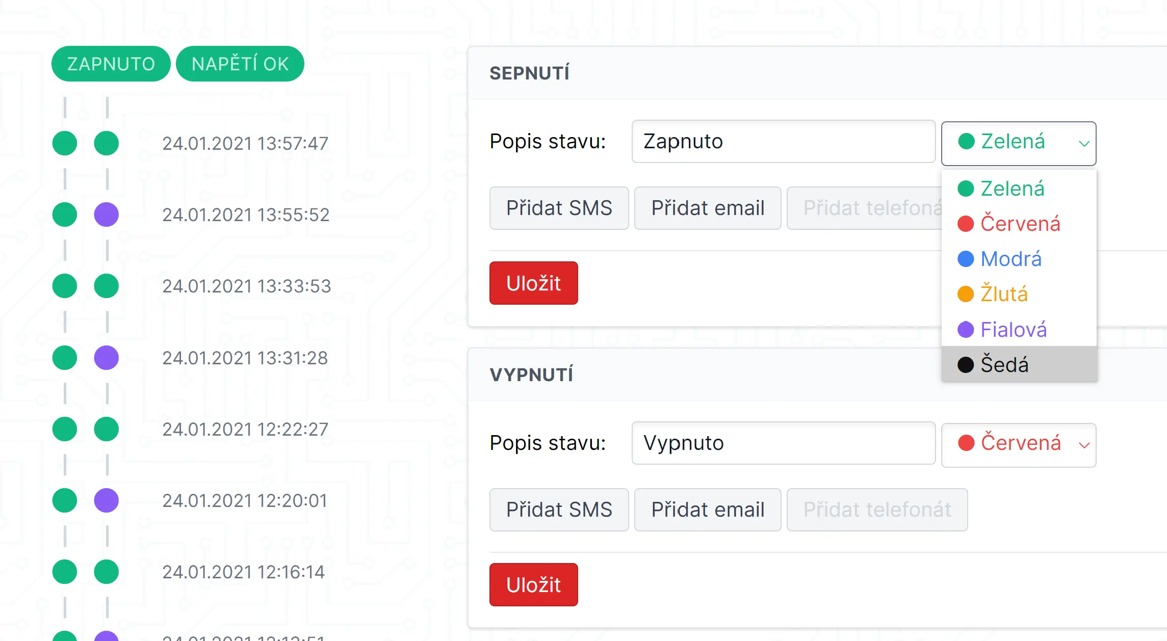Customer profile user interface